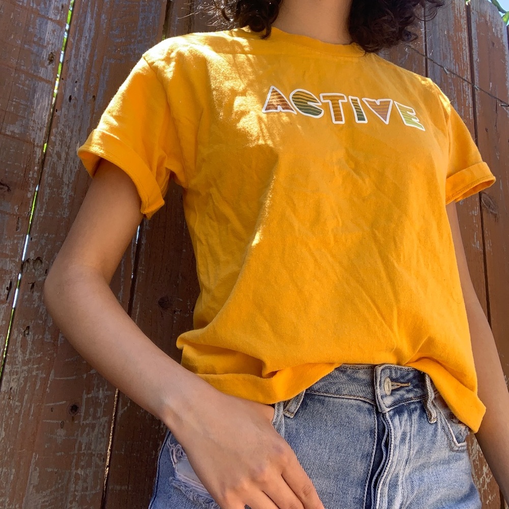 Yellow Active Tee - Picture 3 of 3
